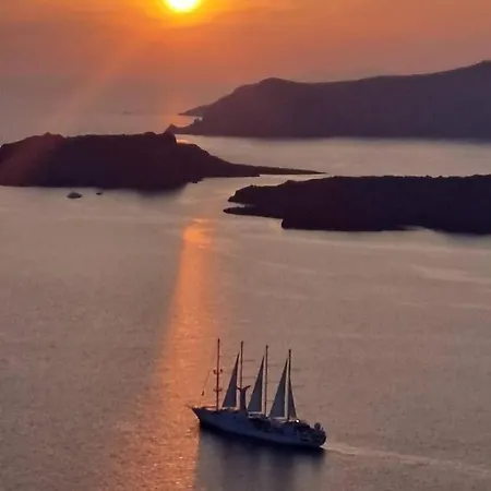 Santa Rinoula Sea Sunset Views Adults Only Megalochori (Santorini)